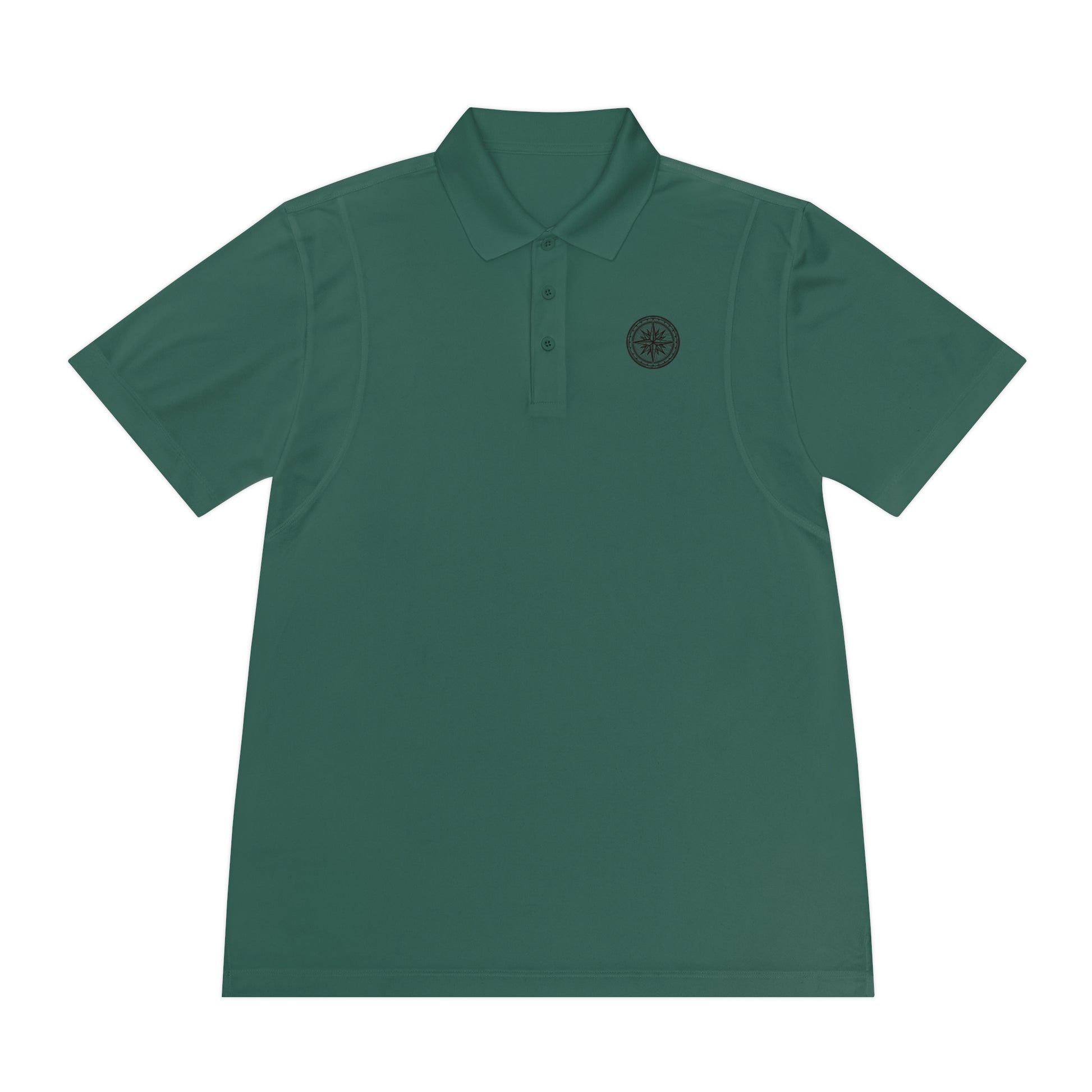 Stylish Men's Sport Polo Shirt with Compass Design, Athletic Wear, Casual Outing, Golf, Outdoor Activities, Gift for Him