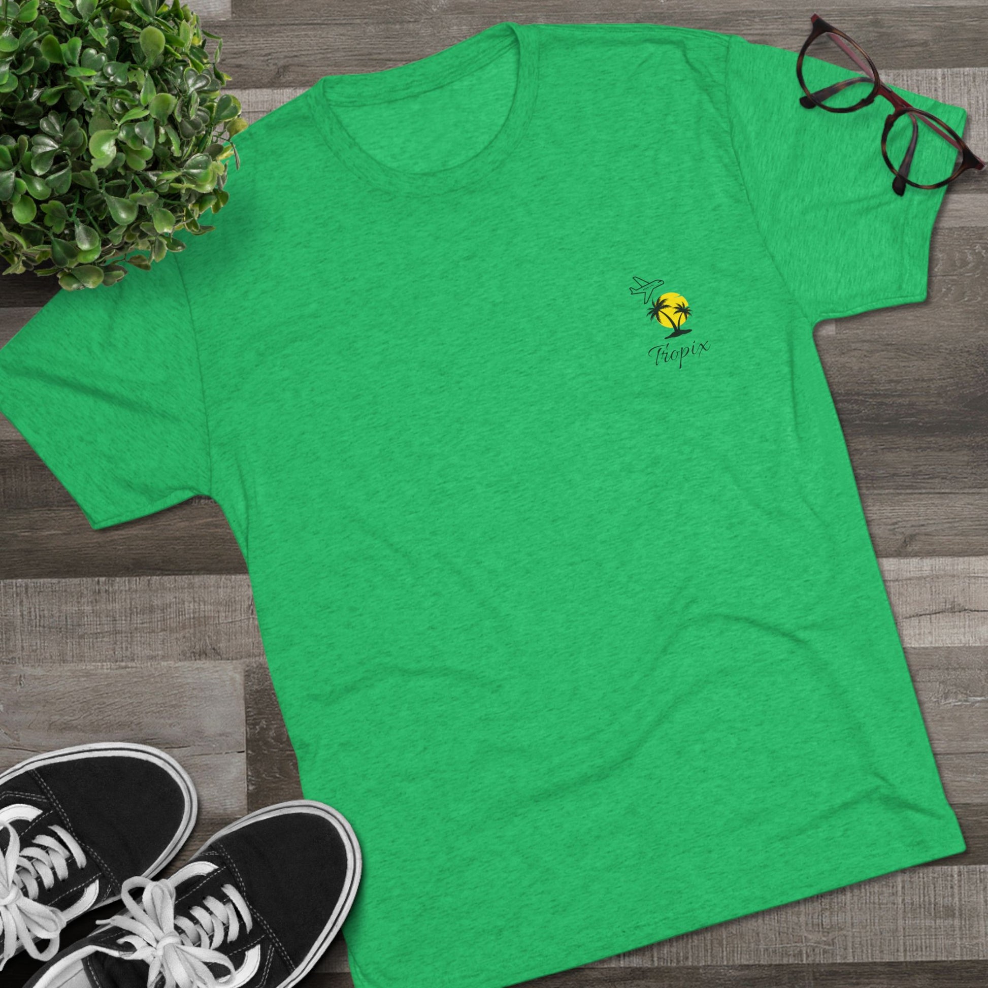 Casual Graphic Tee with Palm Design, Summer Vibe, Unisex Shirt for Beach Lovers, Vacation Outfit, Gift for Outdoor Enthusiasts