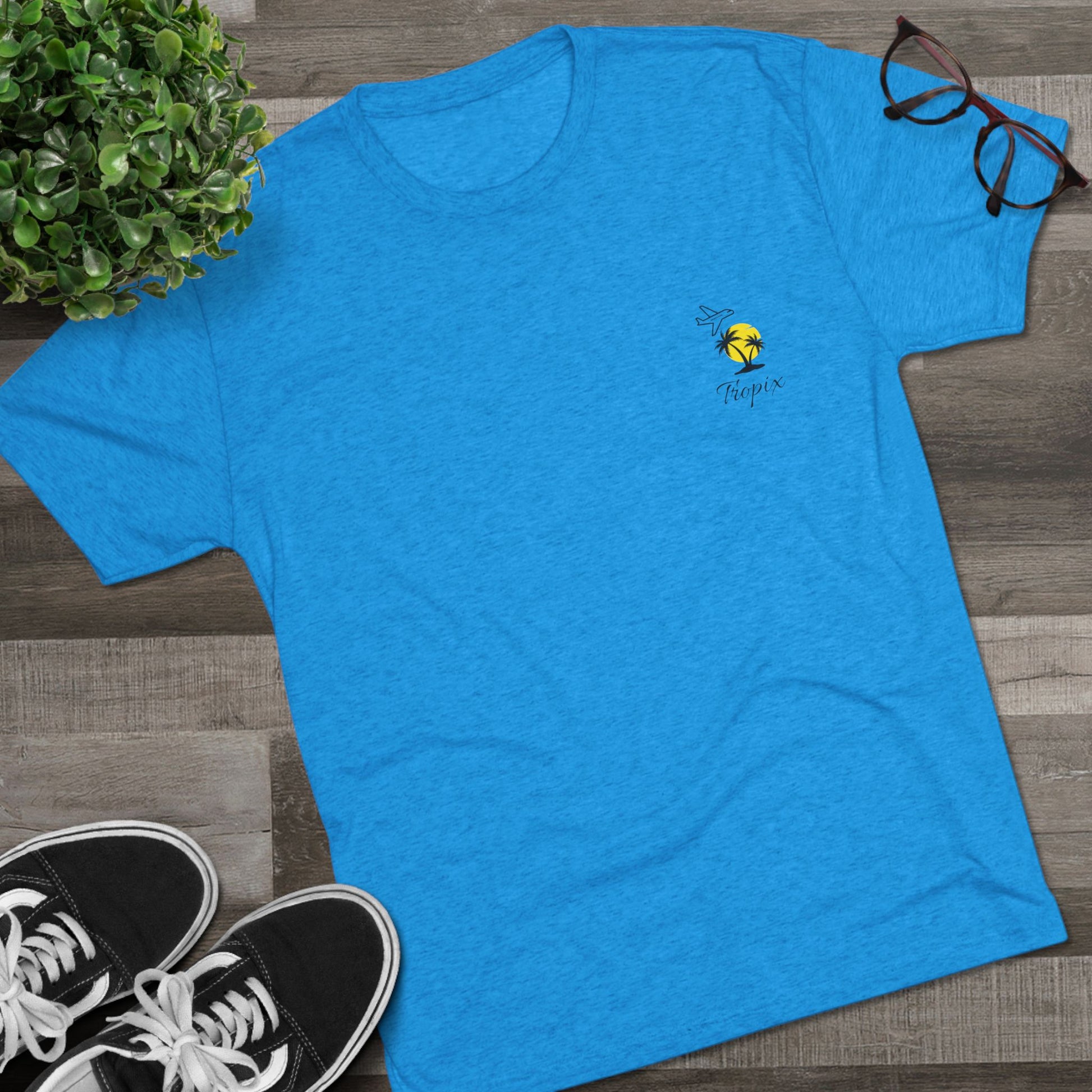 Casual Graphic Tee with Palm Design, Summer Vibe, Unisex Shirt for Beach Lovers, Vacation Outfit, Gift for Outdoor Enthusiasts