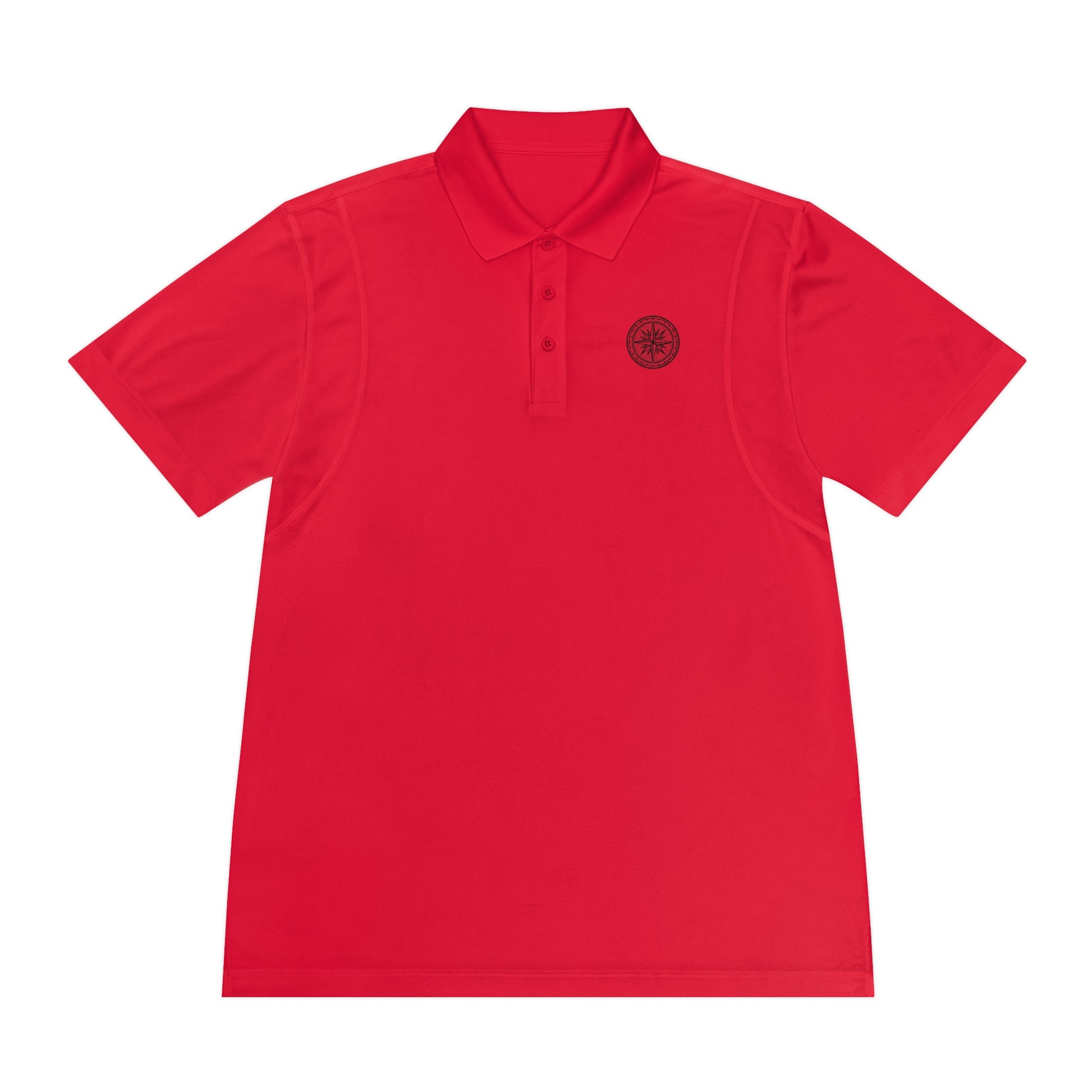 Stylish Men's Sport Polo Shirt with Compass Design, Athletic Wear, Casual Outing, Golf, Outdoor Activities, Gift for Him