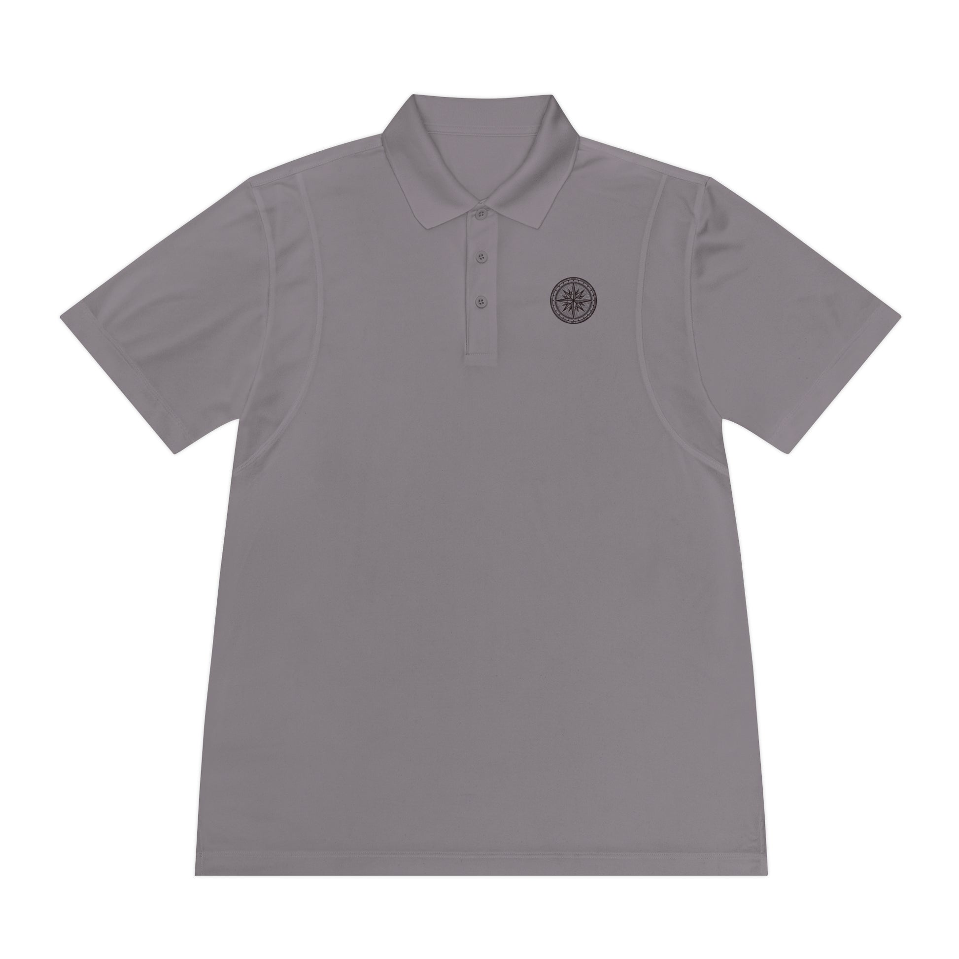 Stylish Men's Sport Polo Shirt with Compass Design, Athletic Wear, Casual Outing, Golf, Outdoor Activities, Gift for Him