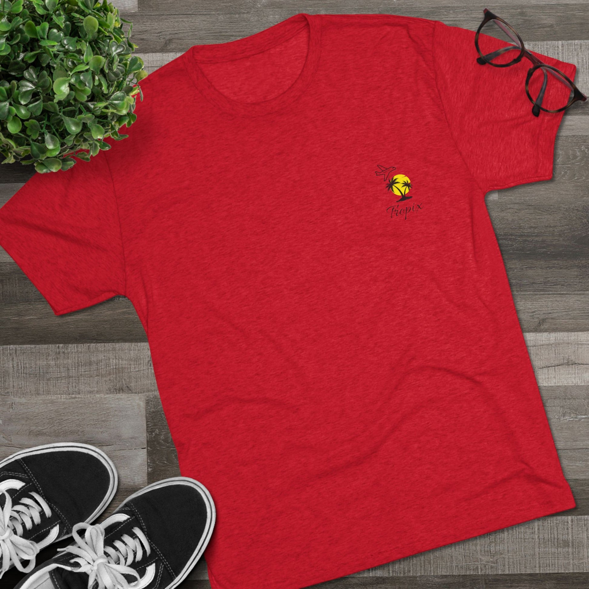 Casual Graphic Tee with Palm Design, Summer Vibe, Unisex Shirt for Beach Lovers, Vacation Outfit, Gift for Outdoor Enthusiasts